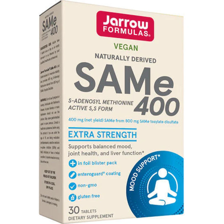Jarrow Formulas SAMe SAMe 400 400 мг добавка от тревоги 30 табл.: цены и характеристики