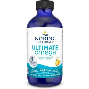 Nordic Naturals Ultimate Omega Cod's Liver & Fish Oil 2840mg 119ml Лимон