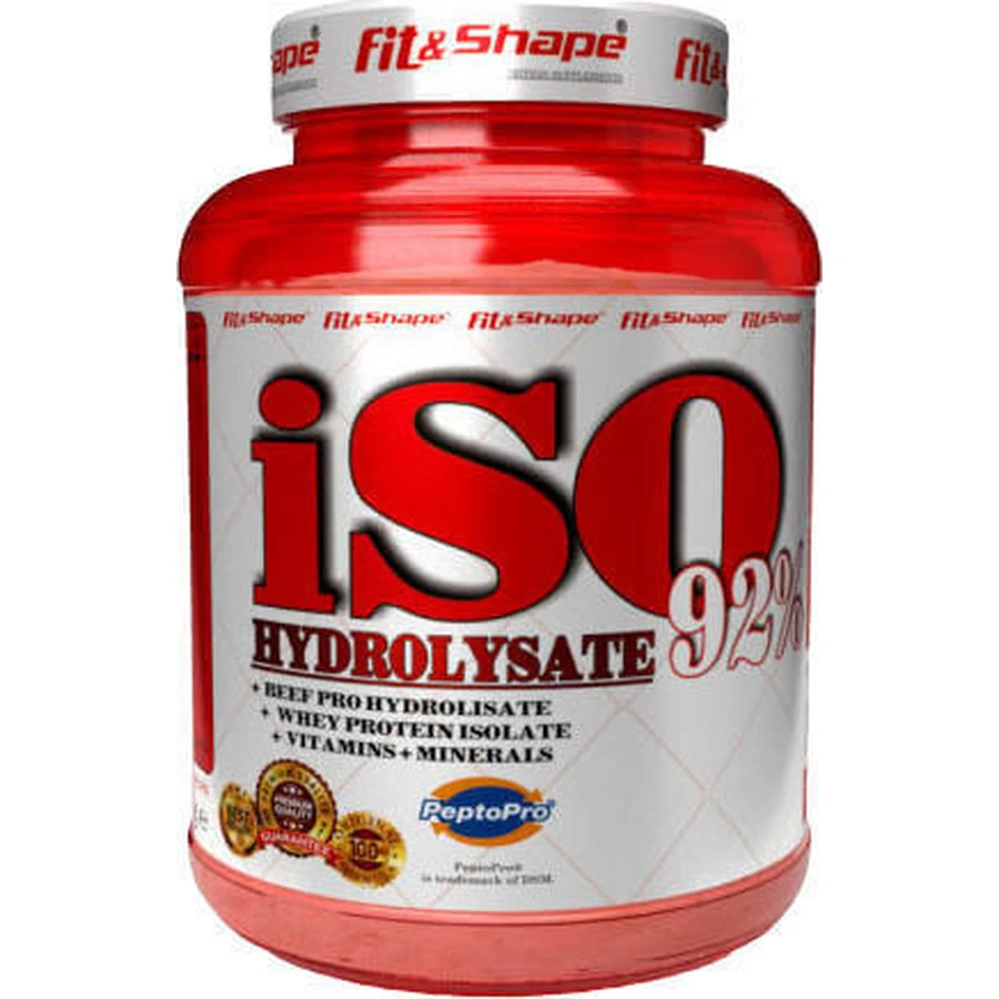 Fit & Shape Ізогідролізат 92% сироваткового протеїну з креатином та смаком ванільного морозива 1,809 кг: ціни та характеристики