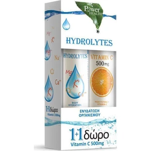 Power Health Hydrolytes & Vitamin C 500mg Orange 2x10 шипучих таблеток