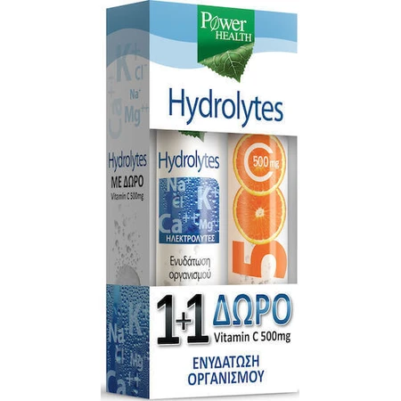 Power Health Hydrolytes & Vitamin C 500mg Orange 2x10 шипучих таблеток: цены и характеристики
