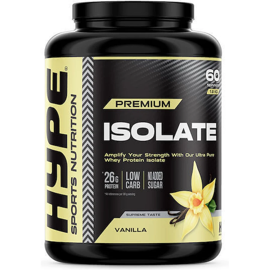 Hype Supplements Преміум ізолят сироваткового протеїну зі смаком ванілі 1,8 кг: ціни та характеристики