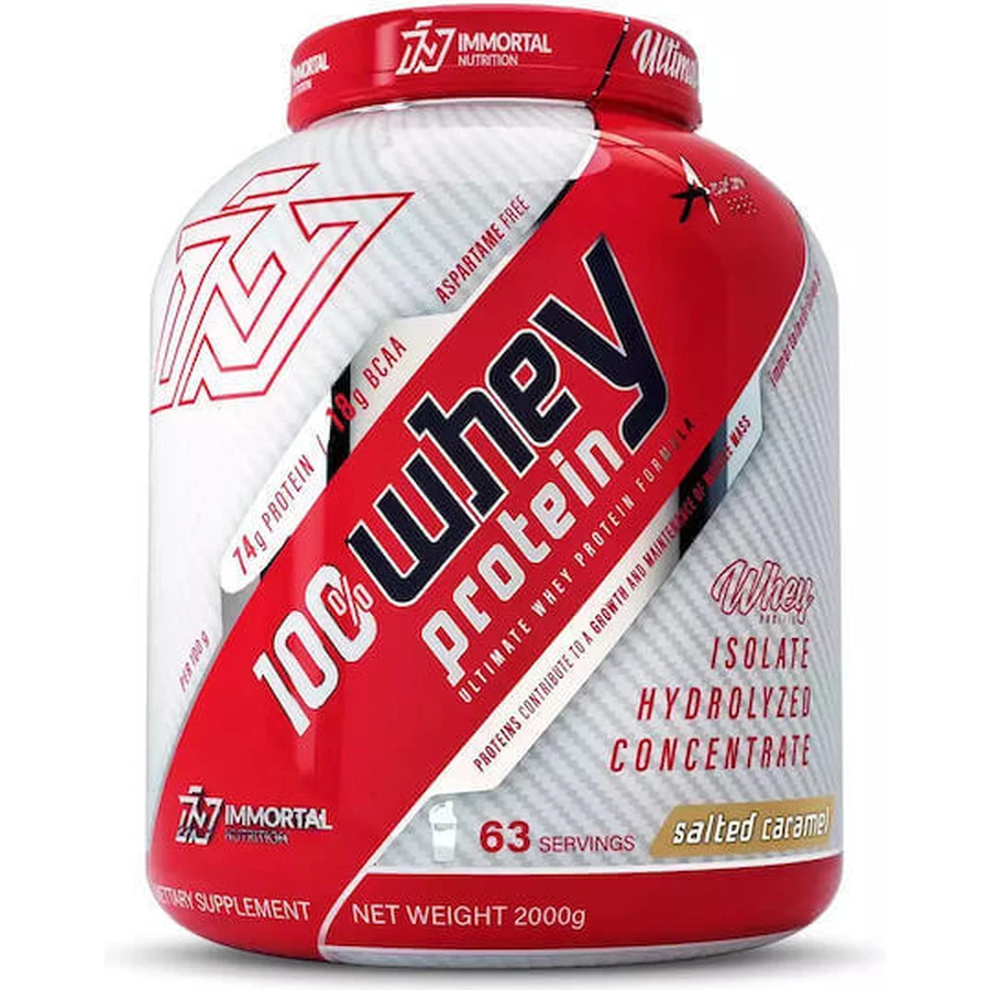 Immortal Nutrition 100% Whey Protein Сироватковий протеїн зі смаком солоної карамелі 2 кг: ціни та характеристики