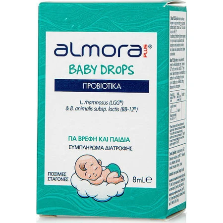 almora PLUS® Baby Drops Детские пробиотические капли для облегчения колик и здоровья желудочно-кишечного тракта 8 мл: цены и характеристики