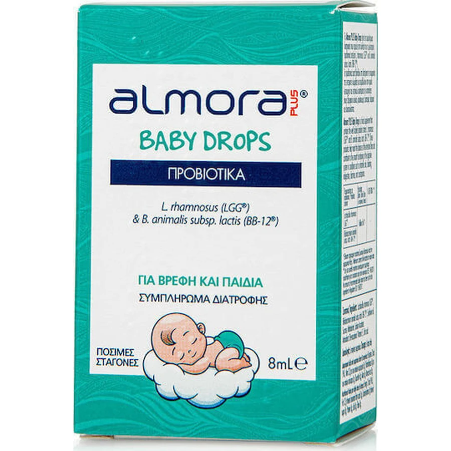 almora PLUS® Baby Drops Детские пробиотические капли для облегчения колик и здоровья желудочно-кишечного тракта 8 мл: цены и характеристики