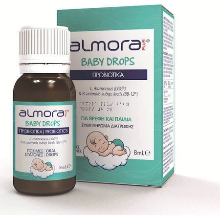 almora PLUS® Baby Drops Детские пробиотические капли для облегчения колик и здоровья желудочно-кишечного тракта 8 мл: цены и характеристики
