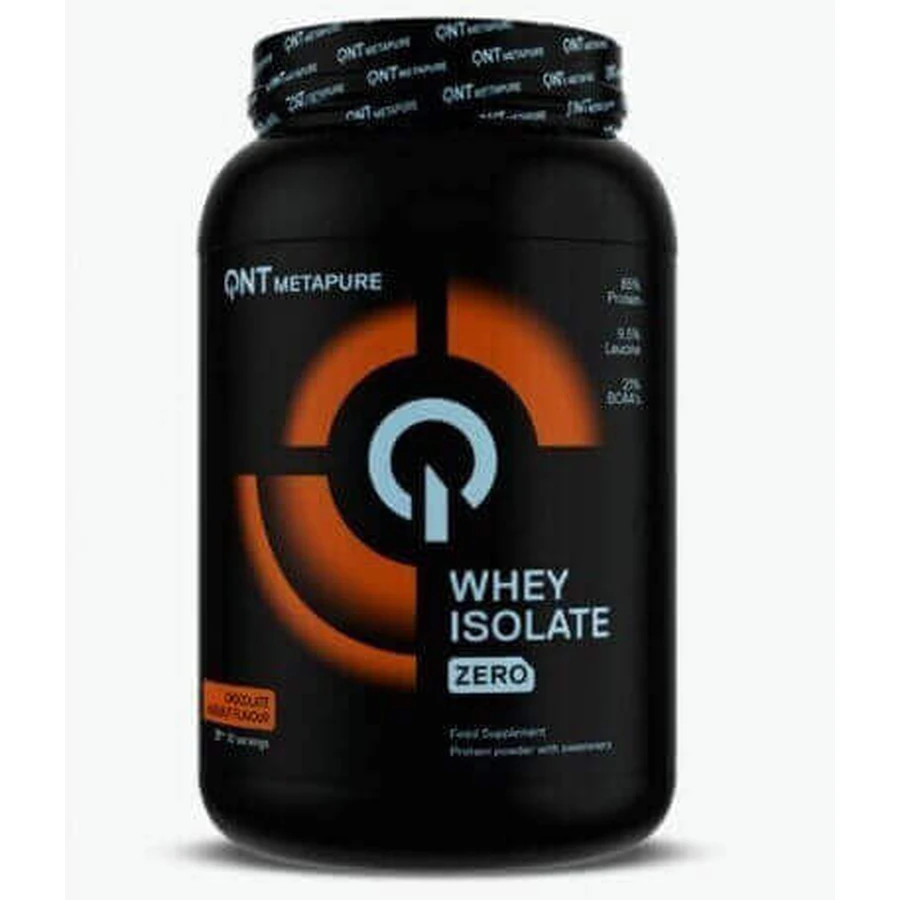 QNT Metapure Whey Isolate Ізолят сироваткового протеїну Нульовий сироватковий протеїн зі смаком шоколадного фундука 908гр: ціни та характеристики