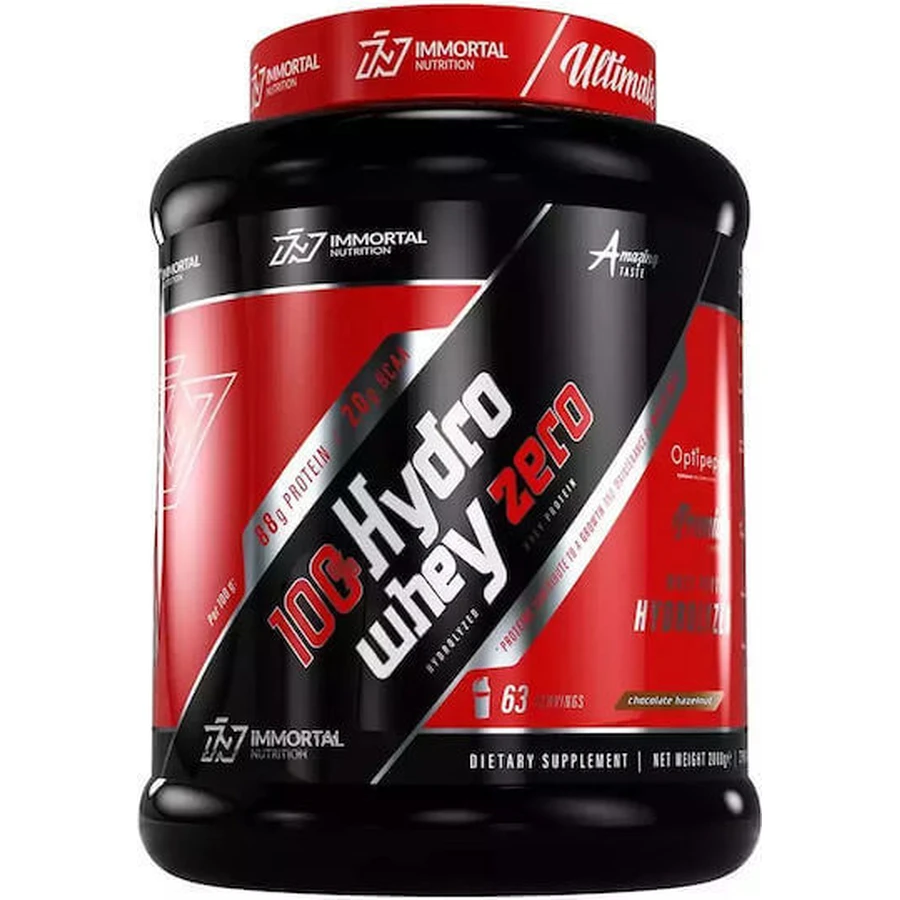 Immortal Nutrition 100% Hydro Whey Zero Whey Protein Ароматизированный сывороточный протеин шоколад фундук 2 кг: цены и характеристики