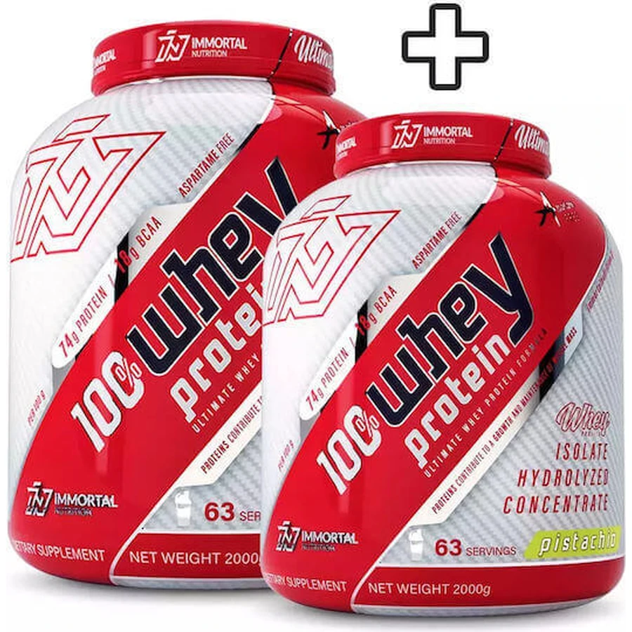 Immortal Nutrition 100% сироватковий протеїн зі смаком фісташки 2х2кг: ціни та характеристики