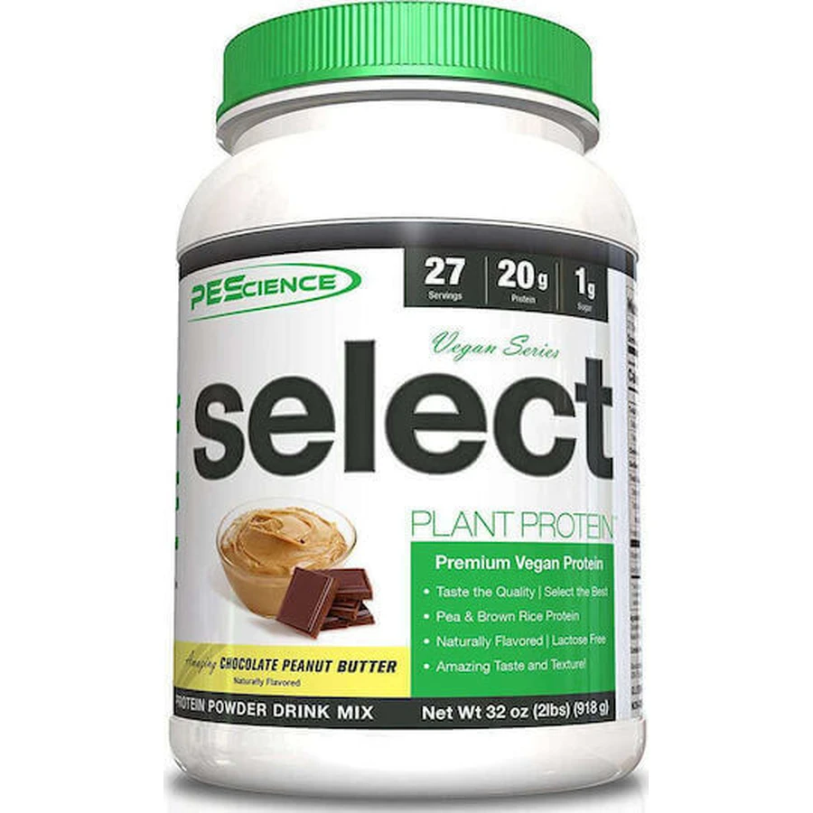 PEScience Select Vegan Series без глютену та лактози зі смаком шоколаду та арахісового масла 918гр: ціни та характеристики