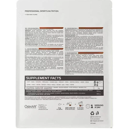 OstroVit Creatine Monohydrate Cola 300гр: ціни та характеристики