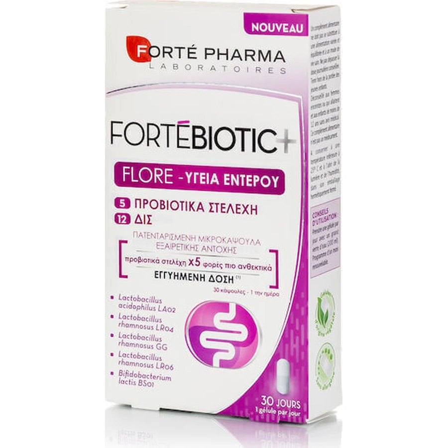 Forte Pharma ForteBiotic ForteBiotic Flore Пробиотики 30 капс: цены и характеристики