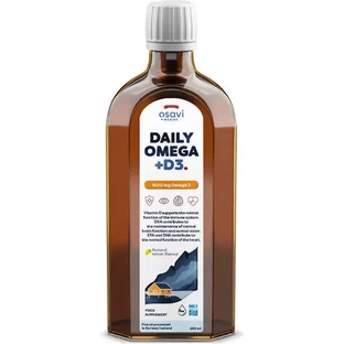 Osavi Daily Omega + D3 риб'ячий жир 250мл Натуральний лимон