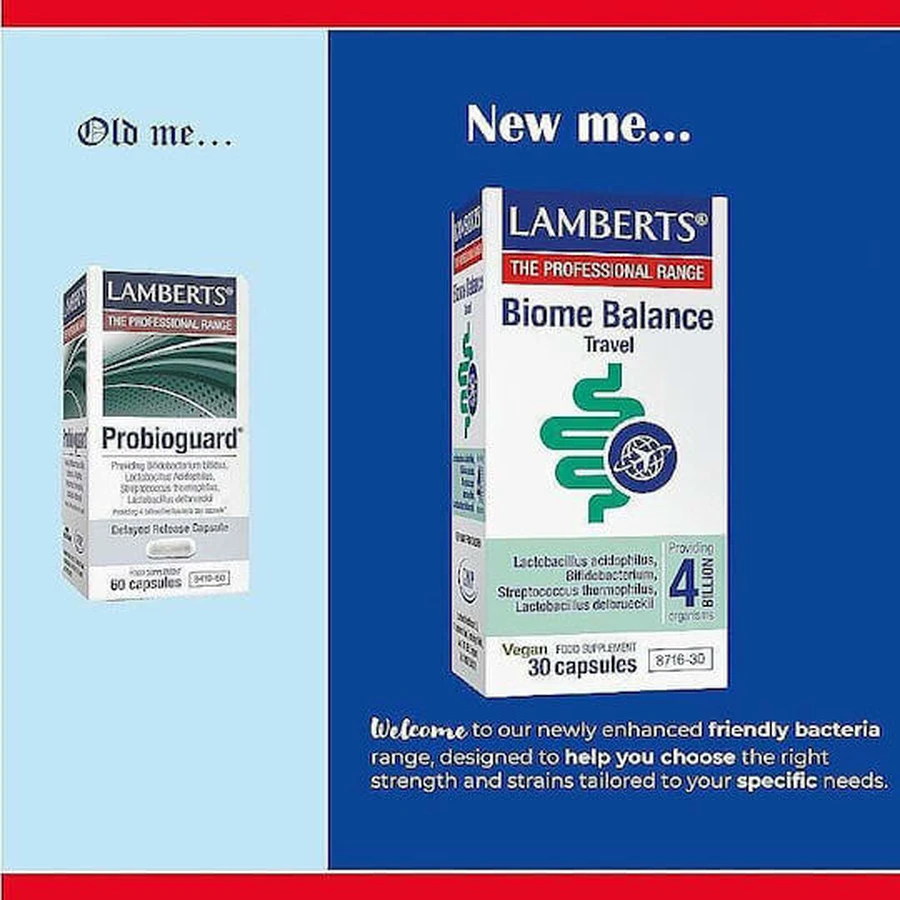 Пробіотик Lamberts Biome Balance Travel Travel Probiotic 30 капс.: ціни та характеристики