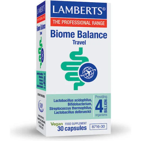 Пробіотик Lamberts Biome Balance Travel Travel Probiotic 30 капс.: ціни та характеристики