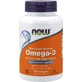 Now Foods Молекулярно дистильований риб'ячий жир Омега 3 1000 мг 90 м'яких гелів без смаку