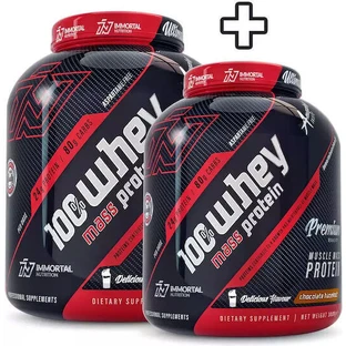Immortal Nutrition 100% Whey Mass Protein 100% сывороточный протеин для набора мышечной массы, сывороточный протеин со вкусом шоколада и фундука 2х3 кг