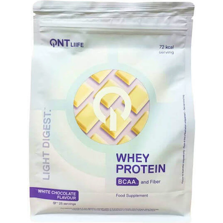 QNT Light Digest Whey Protein Сывороточный протеин без глютена со вкусом белого шоколада 500 гр.: цены и характеристики