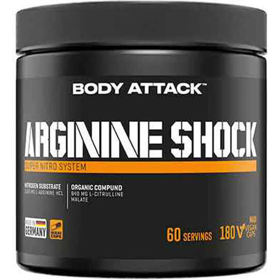 Аргининовый шок Body Attack 180 капсул: цены и характеристики