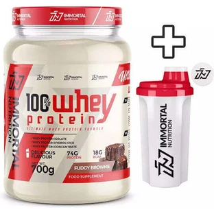 Immortal Nutrition 100% Whey Protein 700гр Fudge Brownie & Shaker