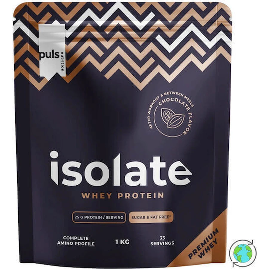 Puls Nutrition Изолят сывороточного протеина Premium Whey Protein без лактозы со вкусом шоколада 1 кг: цены и характеристики