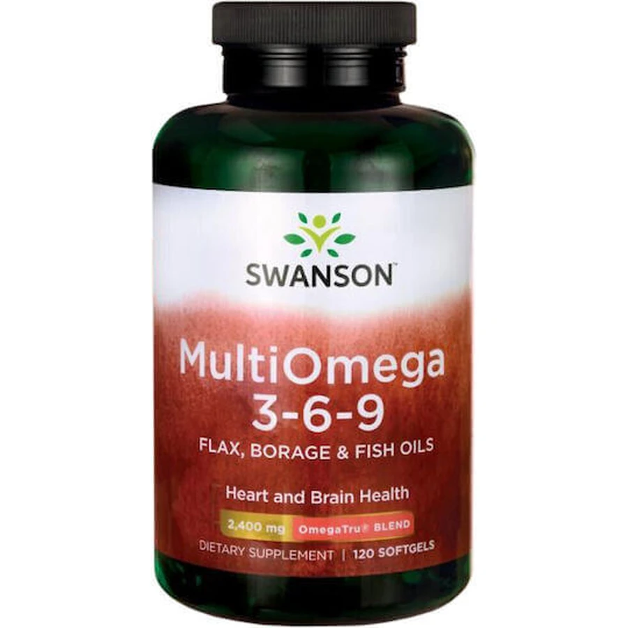 Swanson Multi Omega 3-6-9 (льняное семя, язык ягненка, рыба) [120 мягких таблеток].: цены и характеристики