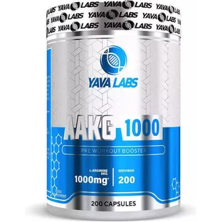Yava Labs Аргинин 1000 мг 200 капсул Помпа