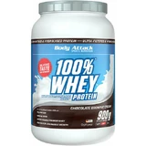 Body Attack 100% Whey Protein Сывороточный протеин со вкусом шоколадного крема Шоколадное пирожное Брауни 900гр