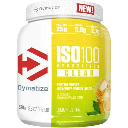 Dymatize ISO 100 гідролізований прозорий сироватковий протеїн зі смаком льодяника з лісових ягід 528гр: ціни та характеристики