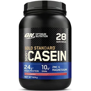 Optimum Nutrition Gold Standard 100% казеин со вкусом клубники 908 гр.