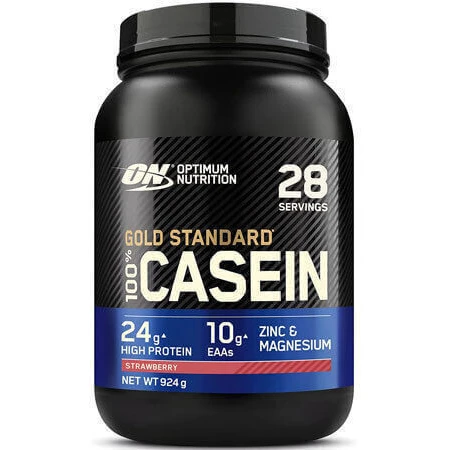 Optimum Nutrition Gold Standard 100% казеин со вкусом клубники 908 гр.: цены и характеристики