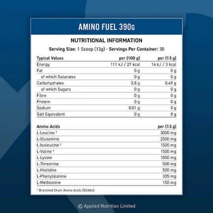 Applied Nutrition Amino Fuel 3000mg 390gr Icy Blue Raz