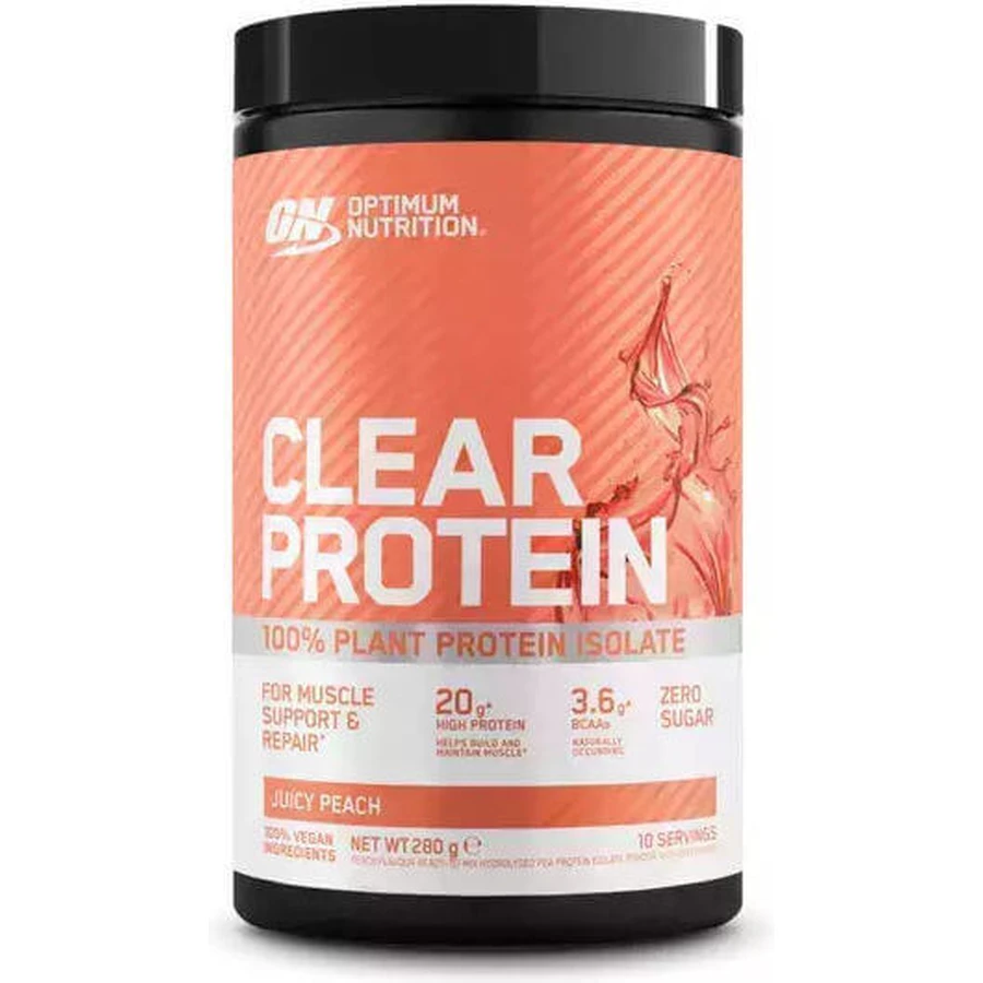 Optimum Nutrition Clear Protein Безлактозный Арахисовый Протеин со вкусом Сочного Персика 280гр: цены и характеристики