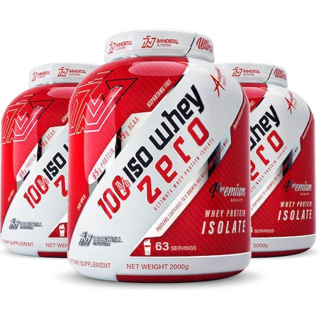 Immortal Nutrition 100% Iso Whey Нульовий сироватковий протеїн з ванільним смаком 3х2кг: ціни та характеристики