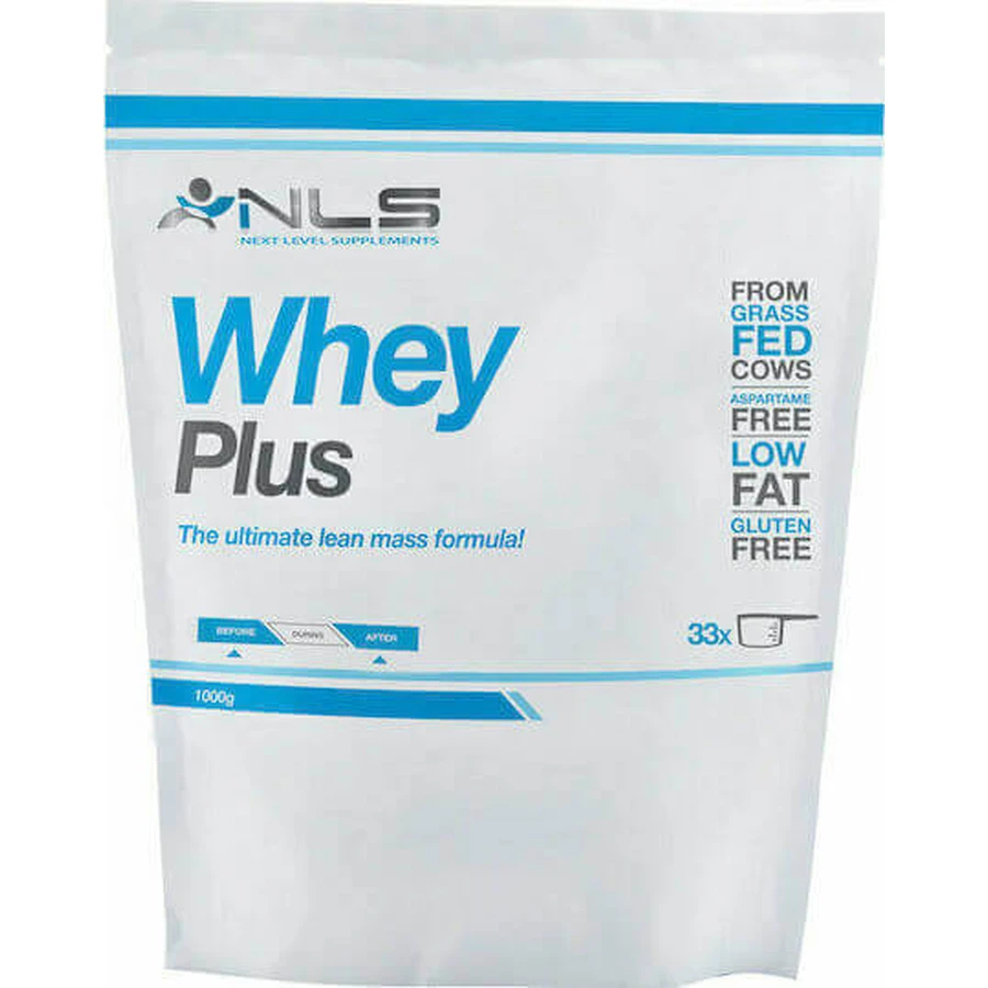 NLS Whey Plus Сироватковий протеїн Сироватковий протеїн без глютену зі смаком арахісу 1 кг: ціни та характеристики