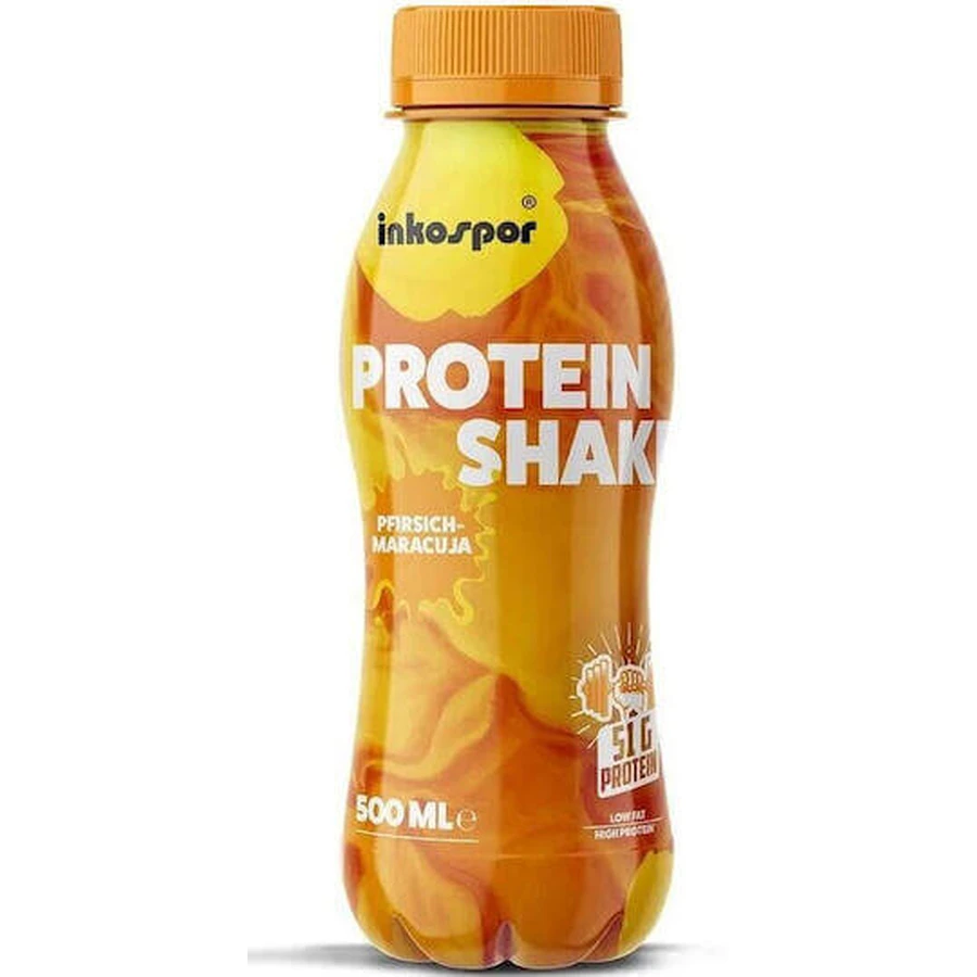 Inkospor Protein Shake Сироватковий протеїновий коктейль зі смаком маракуї та персика 500мл: ціни та характеристики