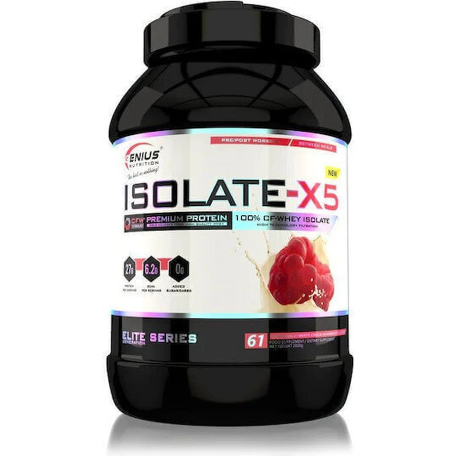 Genius Nutrition Изолят X5 со вкусом дикой клубники 2 кг: цены и характеристики
