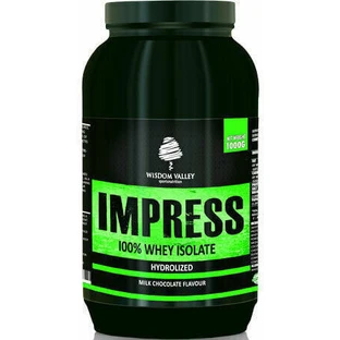 Wisdom Valley Impress 100% ізолят сироваткового протеїну Ізолят сироваткового протеїну без глютену та лактози зі смаком молочного шоколаду 1 кг