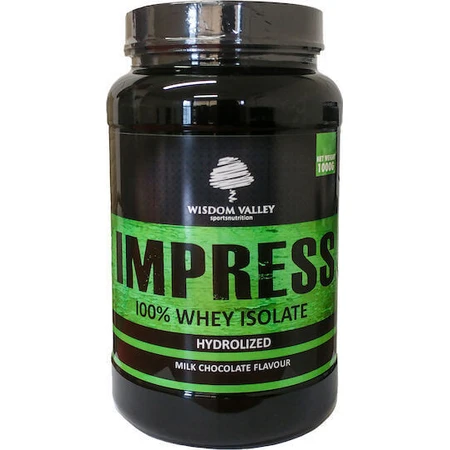 Wisdom Valley Impress 100% ізолят сироваткового протеїну Ізолят сироваткового протеїну без глютену та лактози зі смаком молочного шоколаду 1 кг: ціни та характеристики