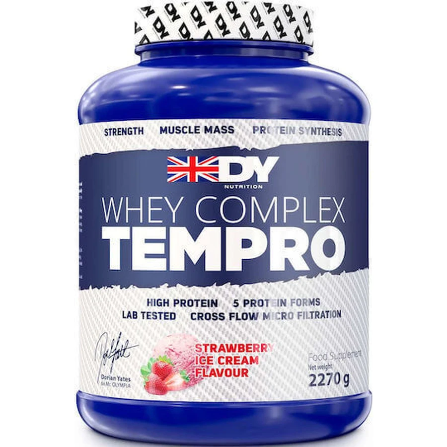 Dorian Yates Сироватковий комплекс Tempro Сироватковий протеїн зі смаком полуничного морозива 2.27кг: ціни та характеристики