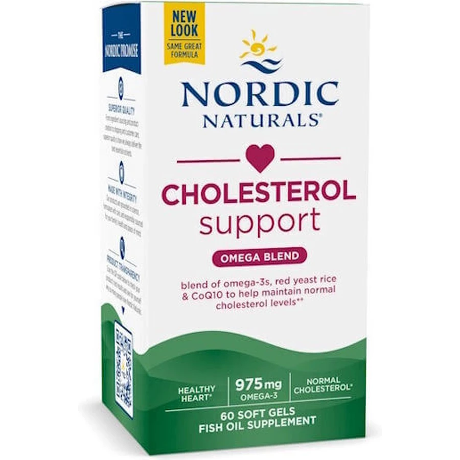 Рыбий жир Nordic Naturals Cholesterol Support 975 мг 60 софтгелей: цены и характеристики