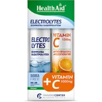 Health Aid Електроліти 20 шипучих таблеток та вітамін С 1000 мг зі смаком апельсина 20 шипучих таблеток 2х10 шипучих таблеток: ціни та характеристики