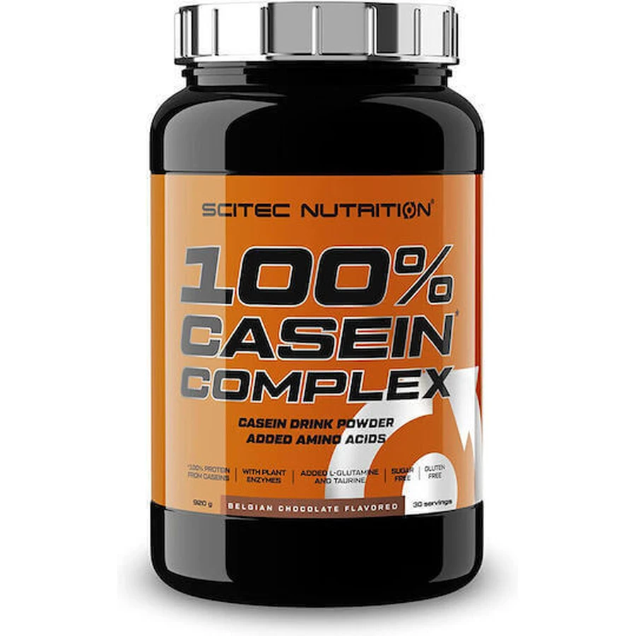 Scitec Nutrition 100% казеїновий комплекс без глютену зі смаком бельгійського шоколаду 920гр: ціни та характеристики