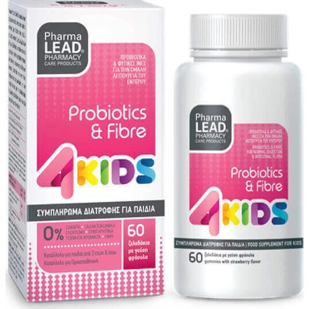 Pharmalead 4 Kids Пробиотики для детей 60 желейных конфет с клубникой: цены и характеристики