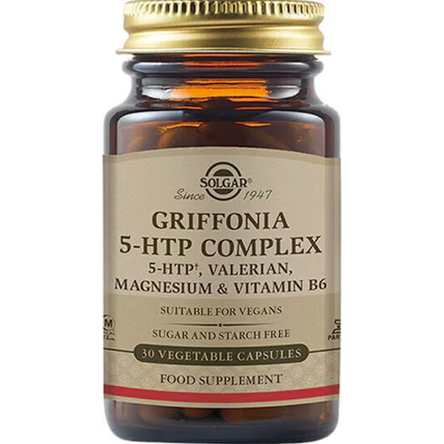 Solgar Griffonia 5-htp Complex 30 травяных капсул: цены и характеристики