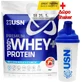 Преміальний сироватковий протеїн USN 100% Whey+ зі смаком полуниці 2 кг
