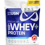 Преміальний сироватковий протеїн USN 100% Whey+ зі смаком полуниці 2 кг: ціни та характеристики