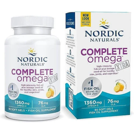 Nordic Naturals Complete Omega Xtra Fish Oil 1360mg 60 softgels Lemon: цены и характеристики