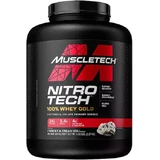MuscleTech Nitro Tech 100% Whey Gold Сывороточный протеин без глютена со вкусом печенья и сливок 2,27 кг
