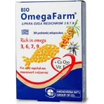Medichrom Bio Omega Farm Омега 3-6-9-7 та CoQ10, риб'ячий жир, вітамін Е 30 м'яких гелів без смаку: ціни та характеристики